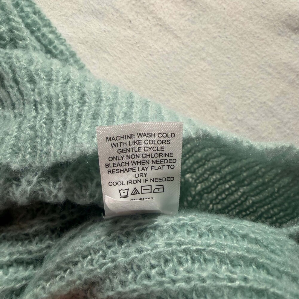 Maurices Large Mint Ribbed Knit Turtleneck Sweater - Picture 4 of 7